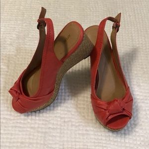 Women’s wedge sling back sandals